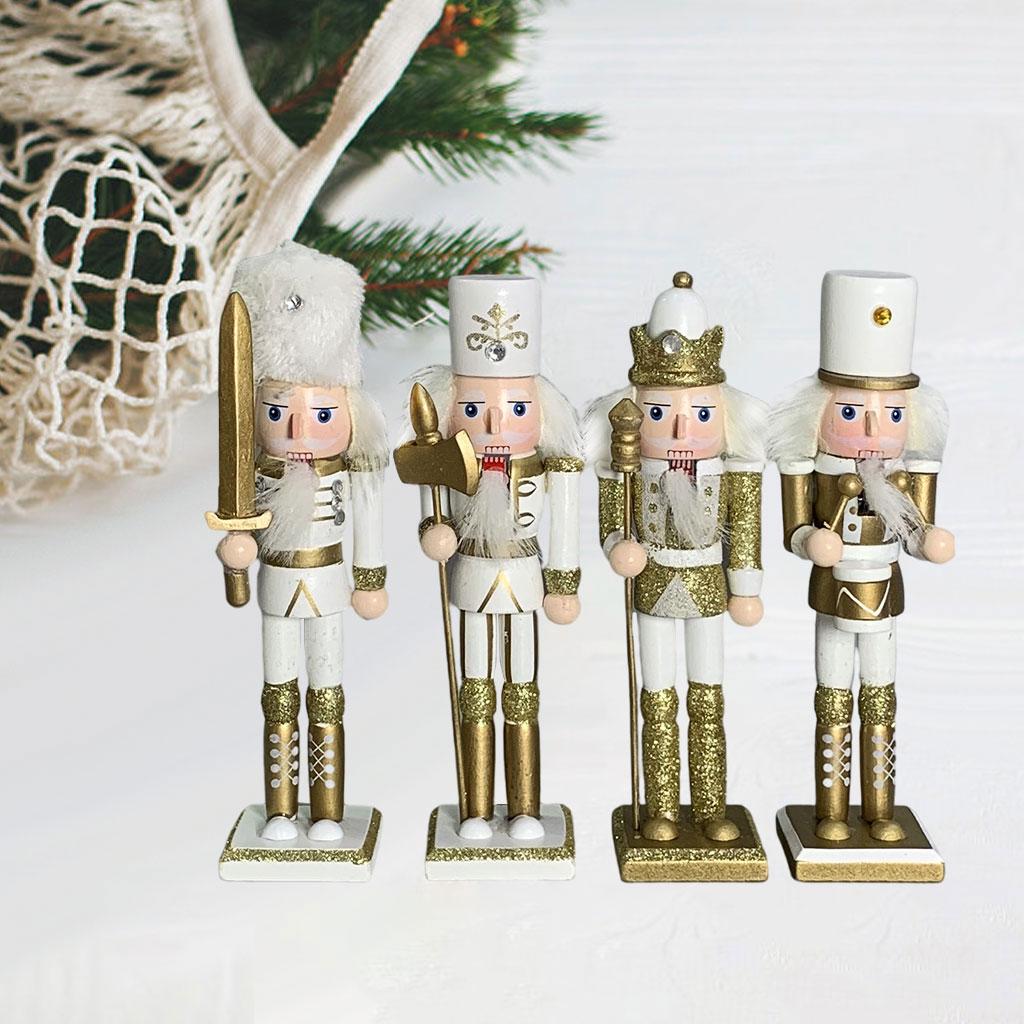 Nutcracker Figurine - 4 statuette di Schiaccianoci da 18