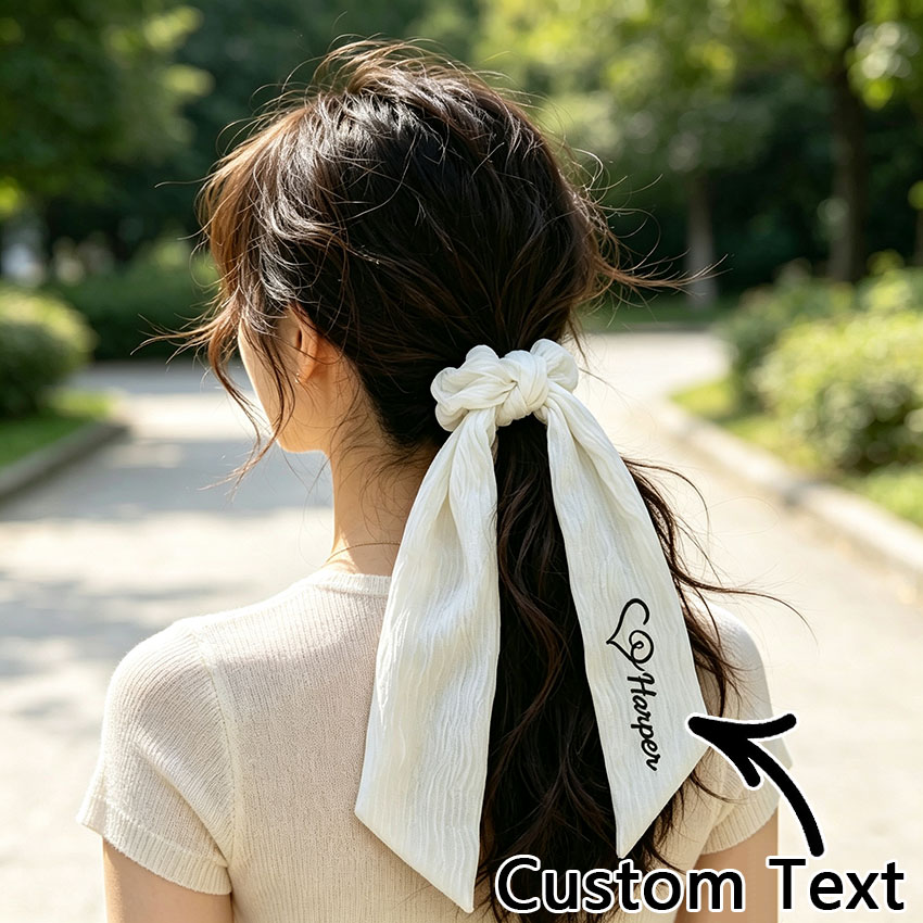 Ribbon Bow Gift - Elastico per capelli personalizzato con fiocco
