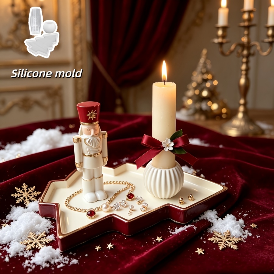 Nutcracker Figurine - 3 pezzi Stampo in silicone per