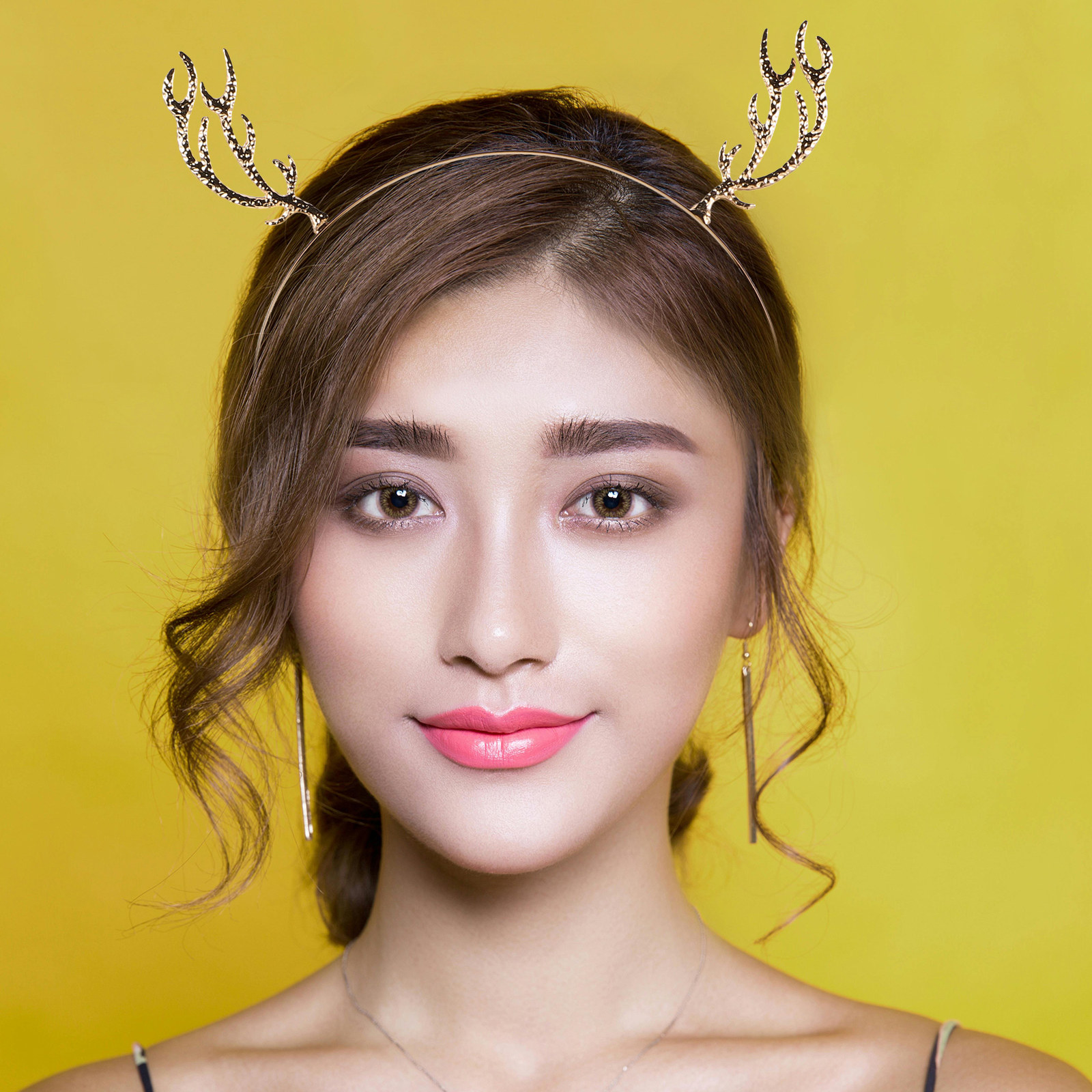 Reindeer Antlers Headband - Cerchietto per capelli in metallo con