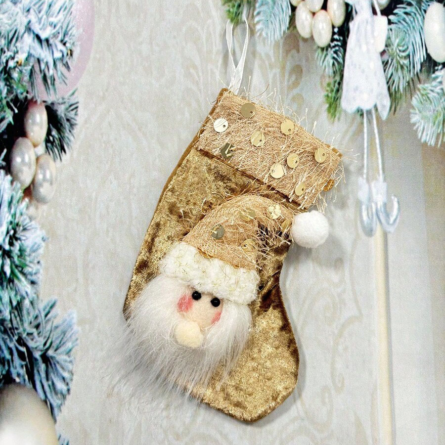 3 calze decorative natalizie,  - Christmas Stocking Hanging recensione e prezzo