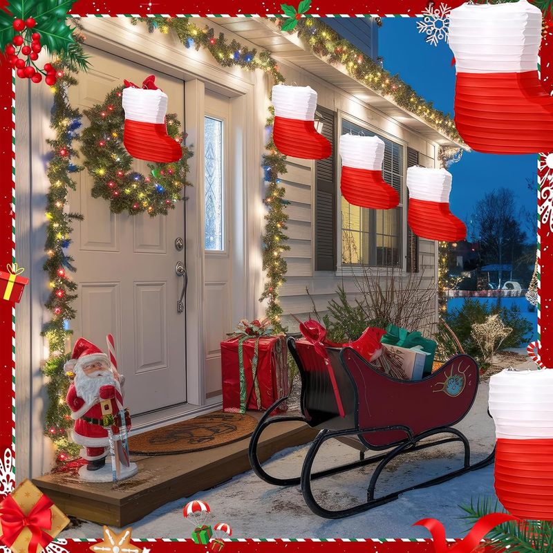 1 Pezzo Lanterne di Carta Nata - Christmas Stocking Hanging recensione e prezzo
