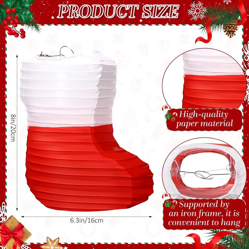 1 Pezzo Lanterne di Carta Nata - Christmas Stocking Hanging recensione e prezzo