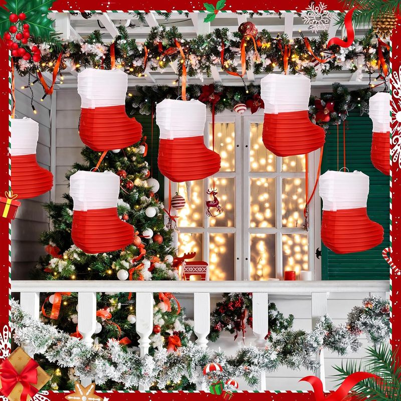 1 Pezzo Lanterne di Carta Nata - Christmas Stocking Hanging recensione e prezzo