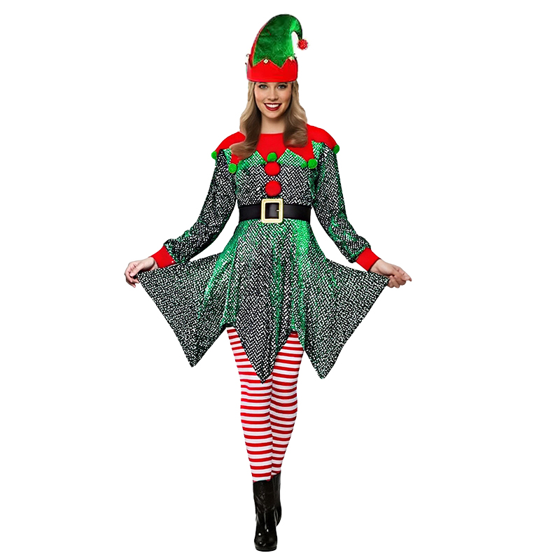 5 pezzi: costume da elfa per N - Elf Costume Christmas recensione e prezzo