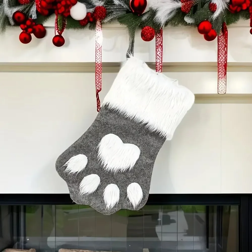 Calze natalizie con motivo a i - Christmas Stocking Hanging recensione e prezzo